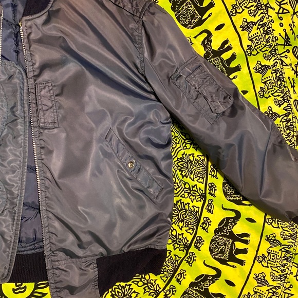 Navy Flight Bomber Jacket Authentic Real Navy military mens - Picture 2 of 9